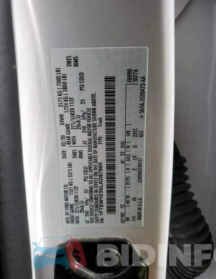 1FTEW1E50LKD87995 Photo# 12
