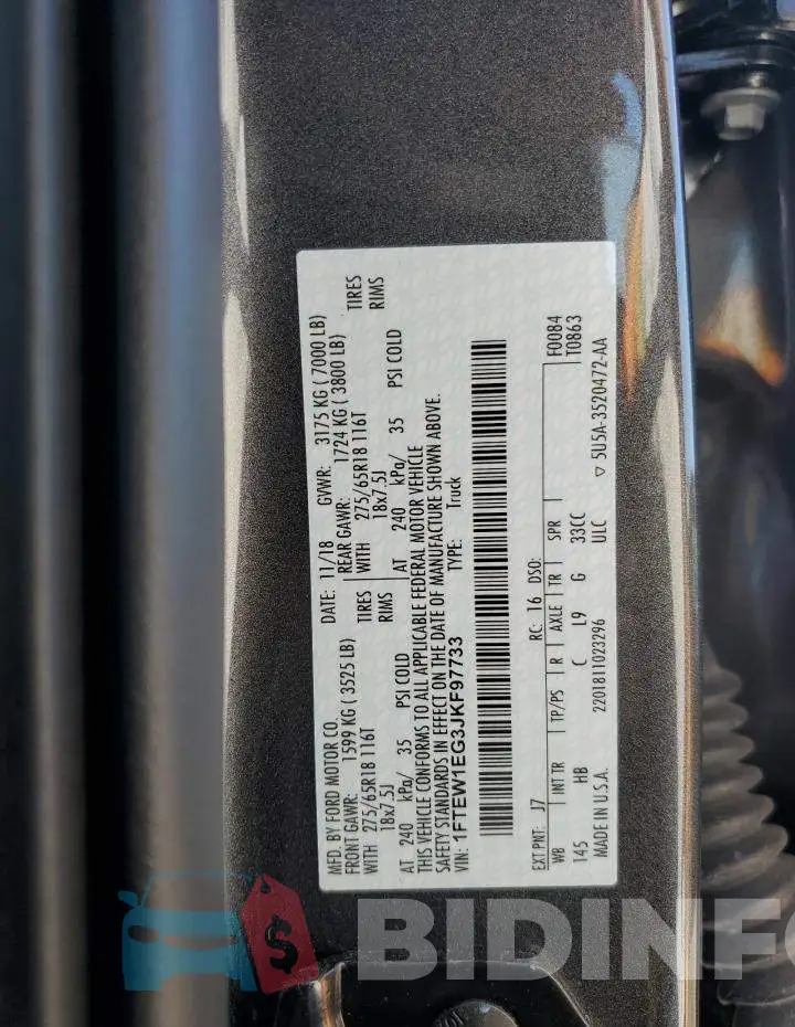 1FTEW1EG3JKF97733 Photo# 12