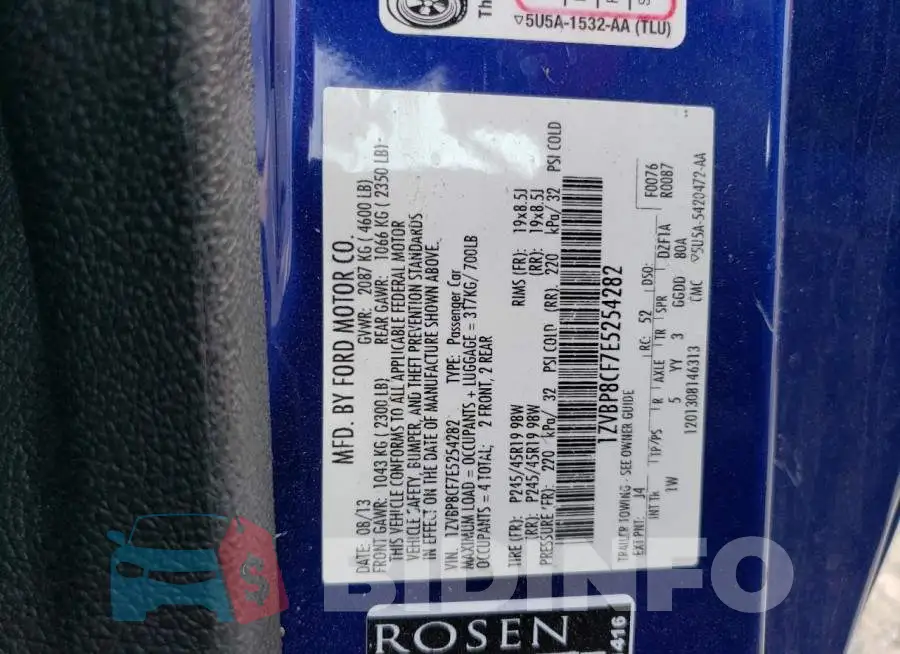 1ZVBP8CF7E5254282 Photo# 13