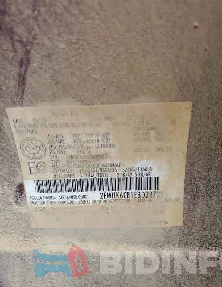 2FMHK6C81EBD28739 Photo# 13