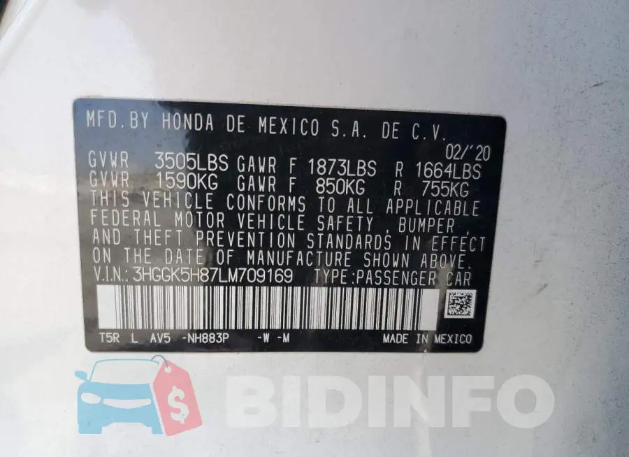 3HGGK5H87LM709169 Photo# 12