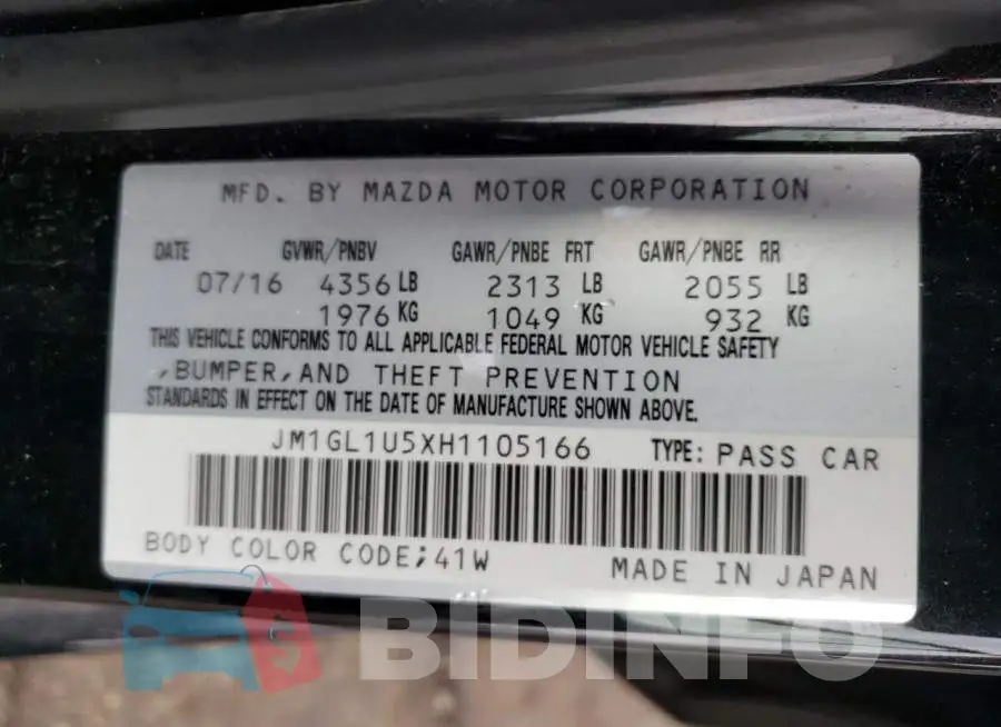 JM1GL1U5XH1105166 Photo# 12