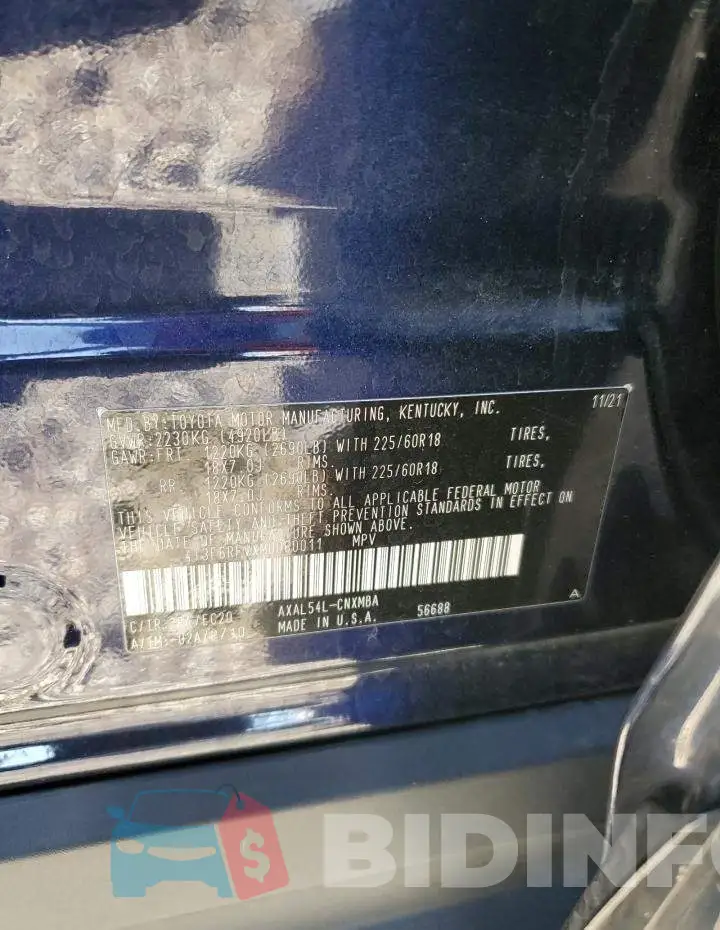4T3E6RFVXMU060011 Photo# 12