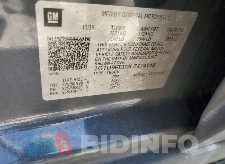 1GTU9FED3LZ174148 Photo# 12