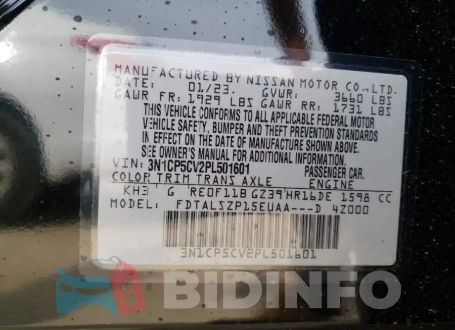 3N1CP5CV2PL501601 Photo# 12