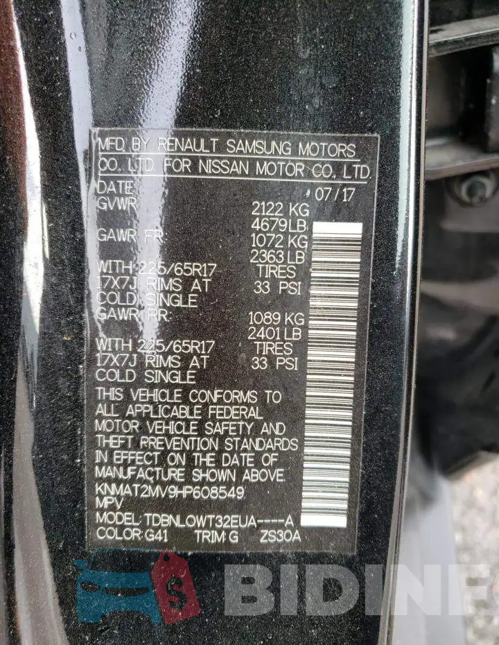 KNMAT2MV9HP608549 Photo# 12