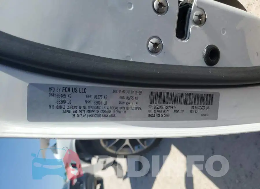 2C3CDZBT0KH747677 Photo# 12