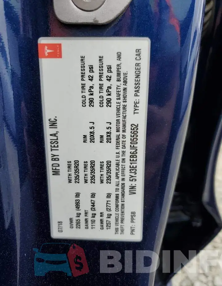 5YJ3E1EB6JF055652 Photo# 12