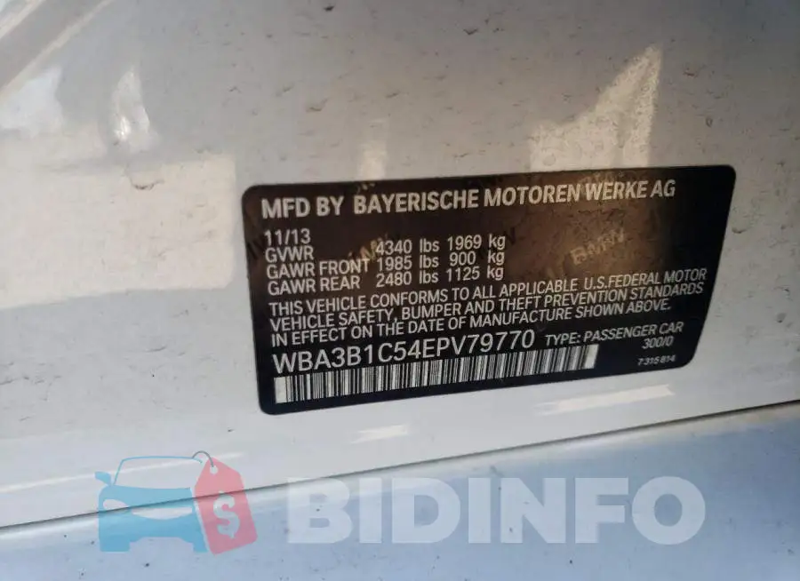 WBA3B1C54EPV79770 Photo# 12