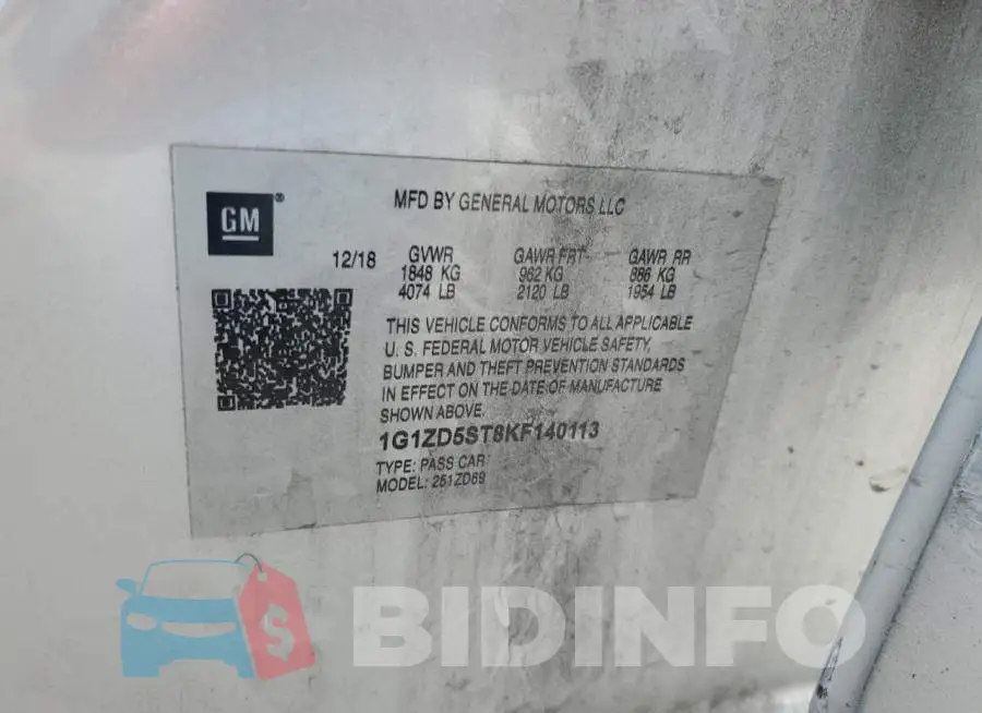 1G1ZD5ST8KF140113 Photo# 12