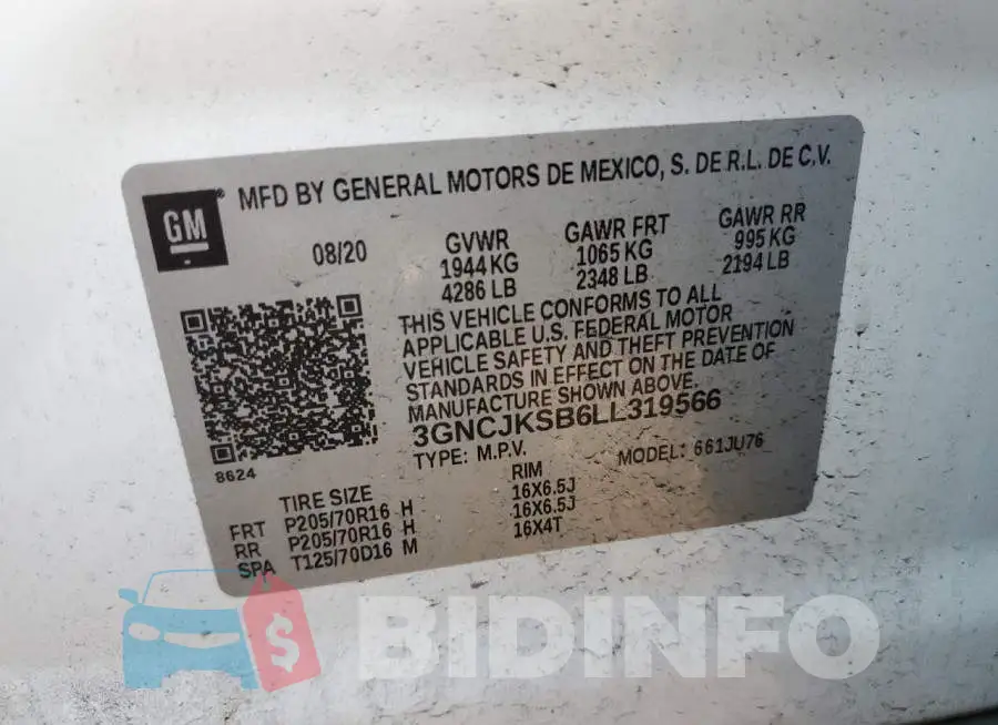 3GNCJKSB6LL319566 Photo# 12
