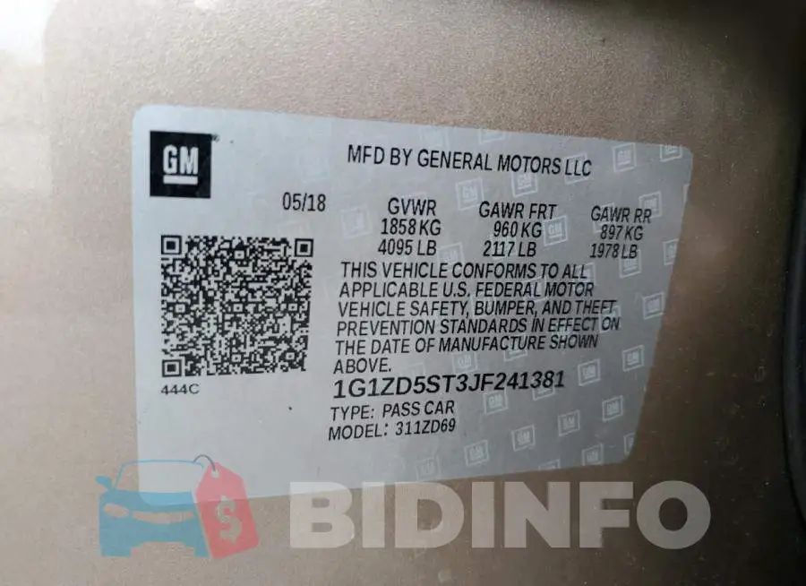 1G1ZD5ST3JF241381 Photo# 12