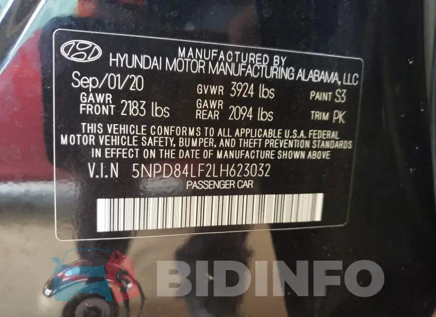 5NPD84LF2LH623032 Photo# 12