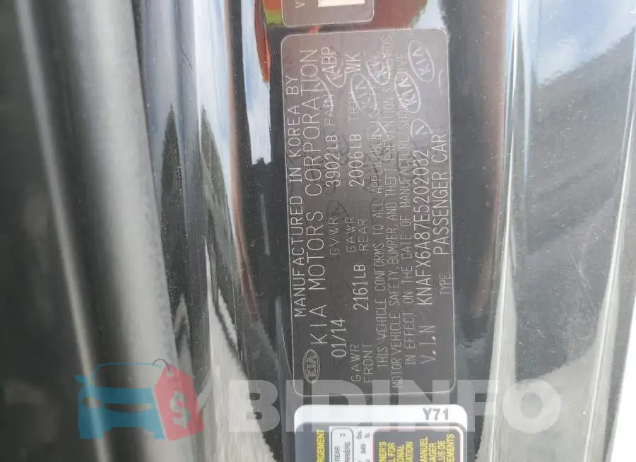 KNAFX6A87E5202032 Photo# 12