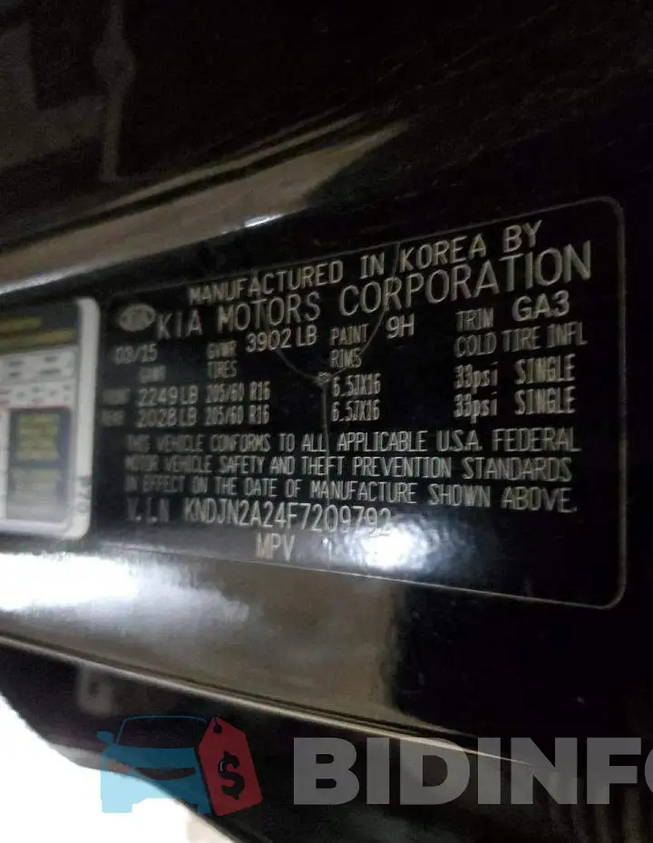 KNDJN2A24F7209792 Photo# 13