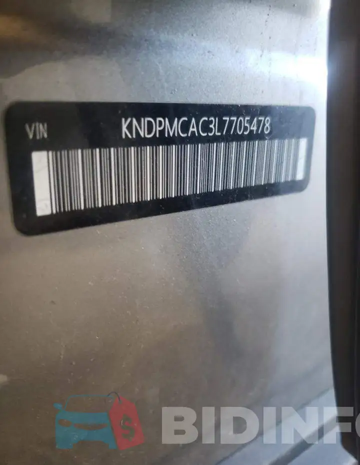 KNDPMCAC3L7705478 Photo# 13