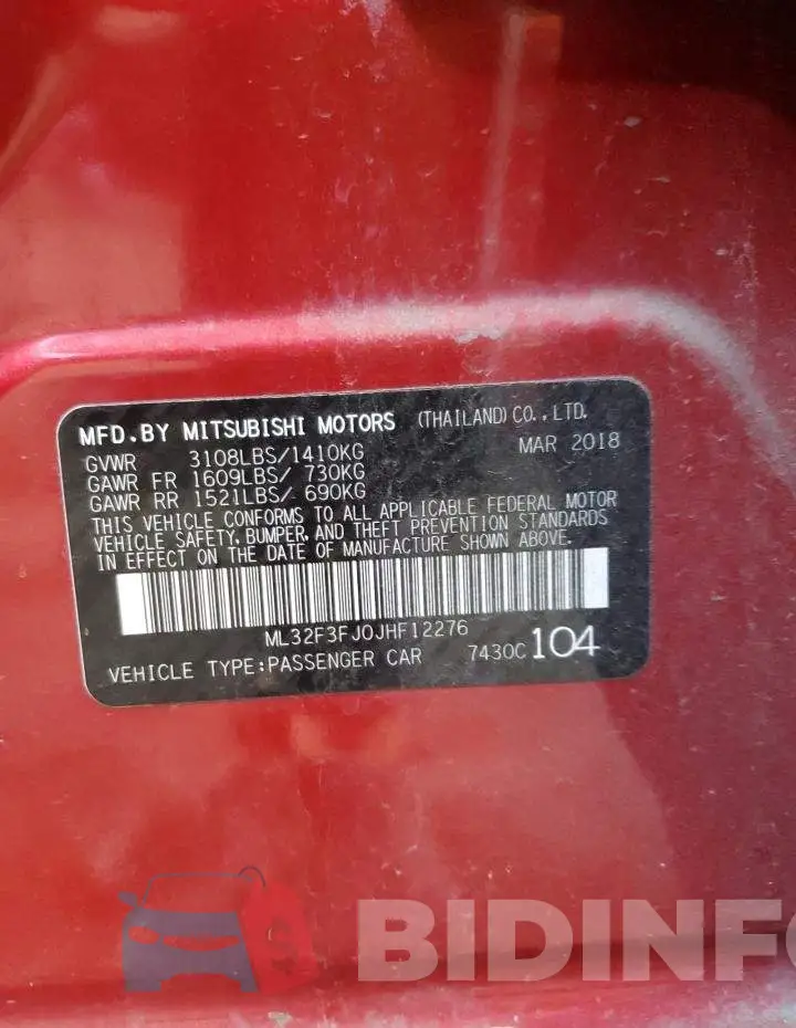 ML32F3FJ0JHF12276 Photo# 12