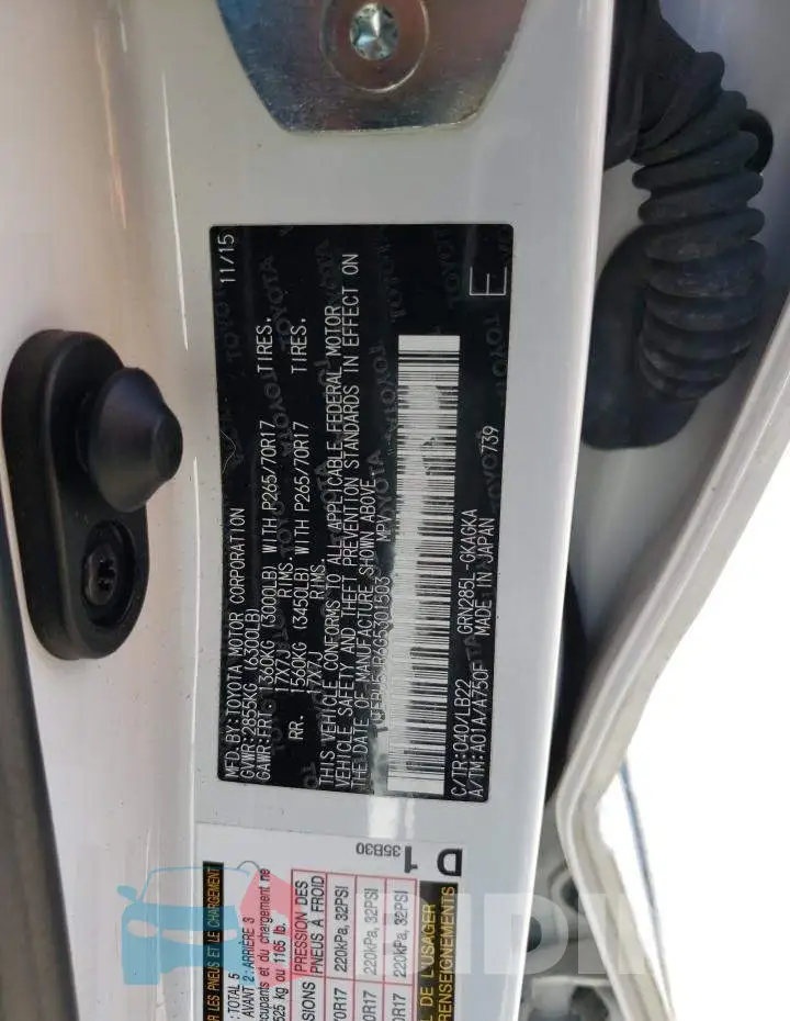 JTEBU5JR6G5301503 Photo# 12