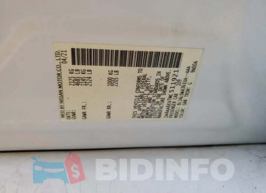 1N4AA6EV7MC511921 Photo# 13