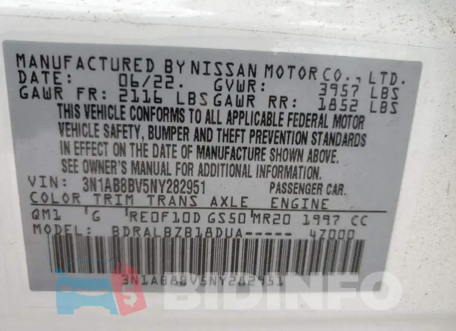 3N1AB8BV5NY282951 Photo# 13