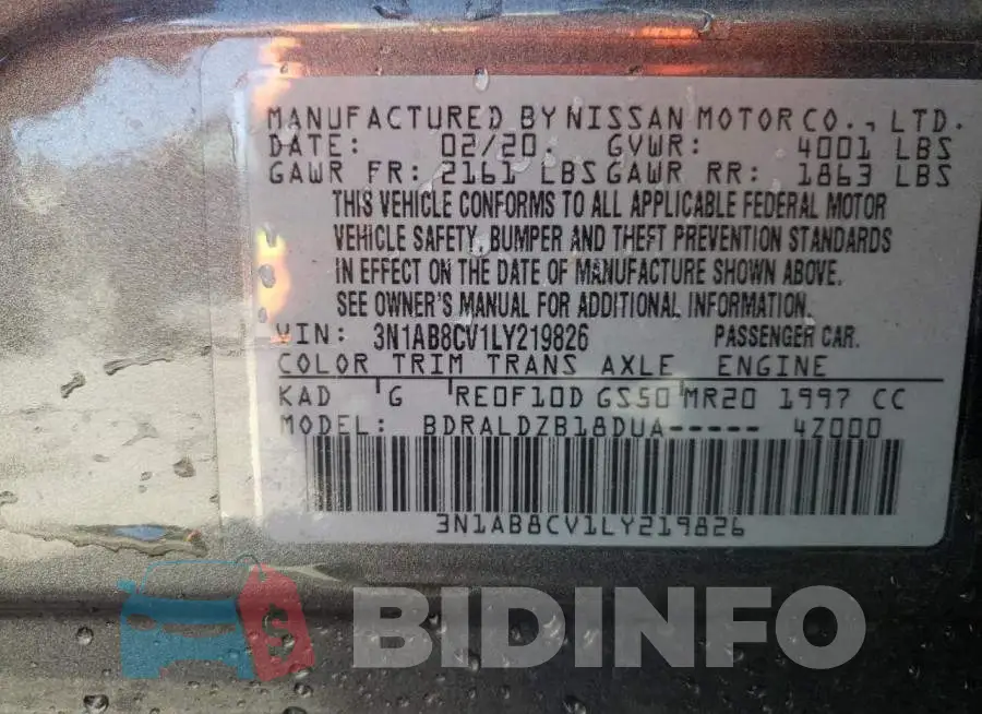 3N1AB8CV1LY219826 Photo# 12