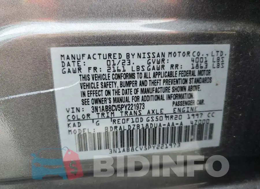 3N1AB8CV5PY221973 Photo# 12
