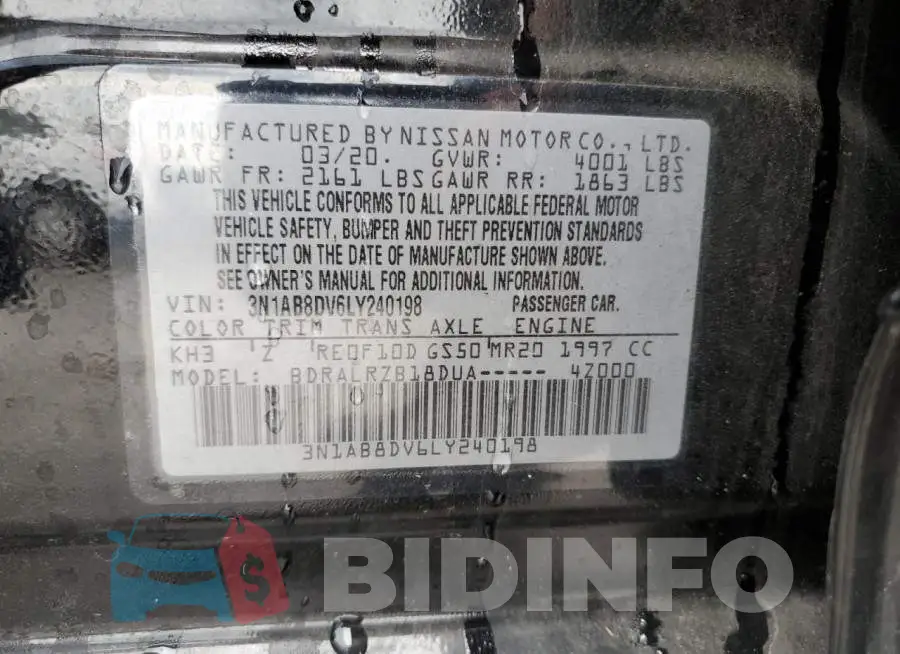 3N1AB8DV6LY240198 Photo# 12