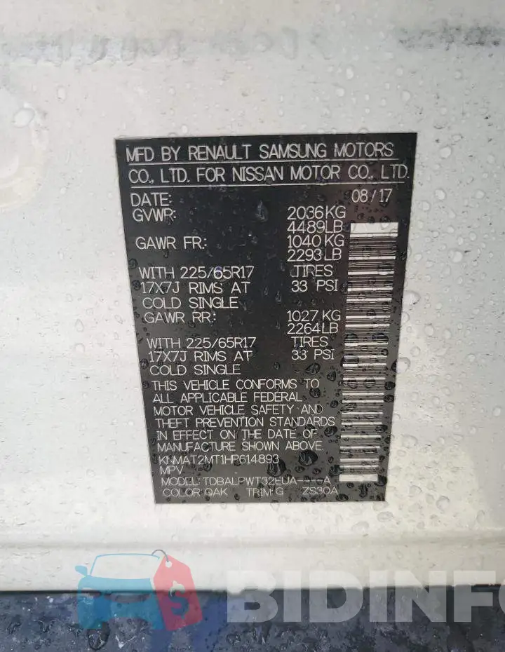 KNMAT2MT1HP614893 Photo# 14