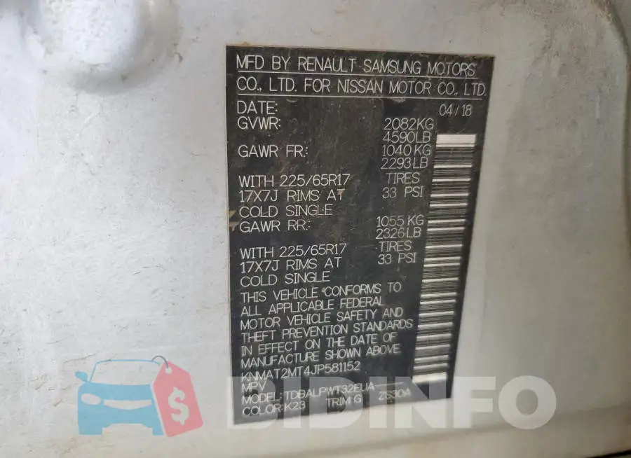 KNMAT2MT4JP581152 Photo# 13