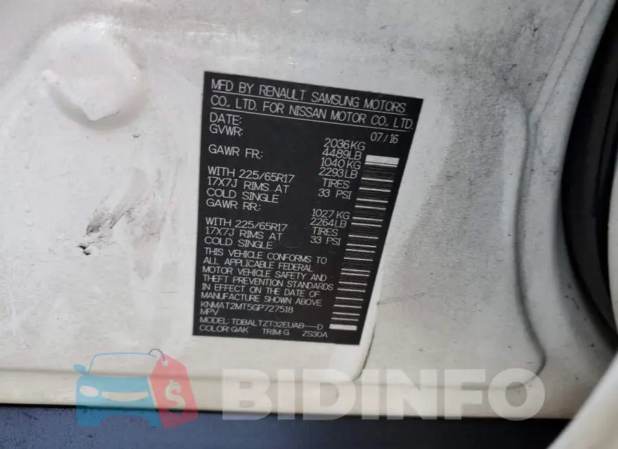 KNMAT2MT5GP727518 Photo# 13