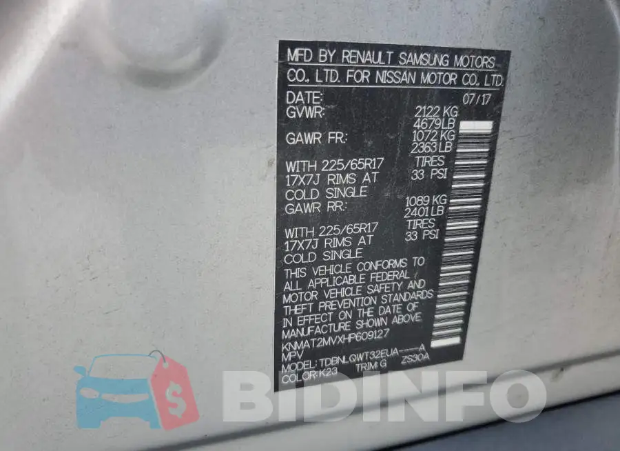 KNMAT2MVXHP609127 Photo# 13
