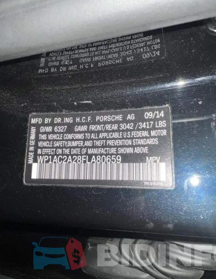 WP1AC2A28FLA80659 Photo# 10