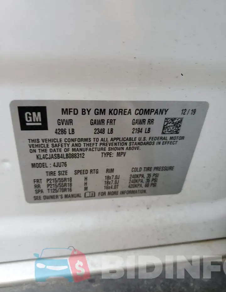 KL4CJASB4LB088312 Photo# 12