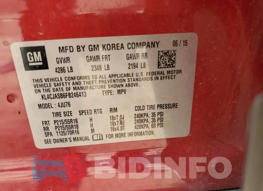 KL4CJASB6FB246413 Photo# 13