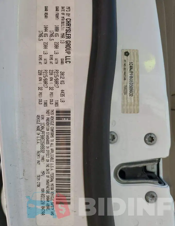 1C4NJPFB0ED509932 Photo# 12