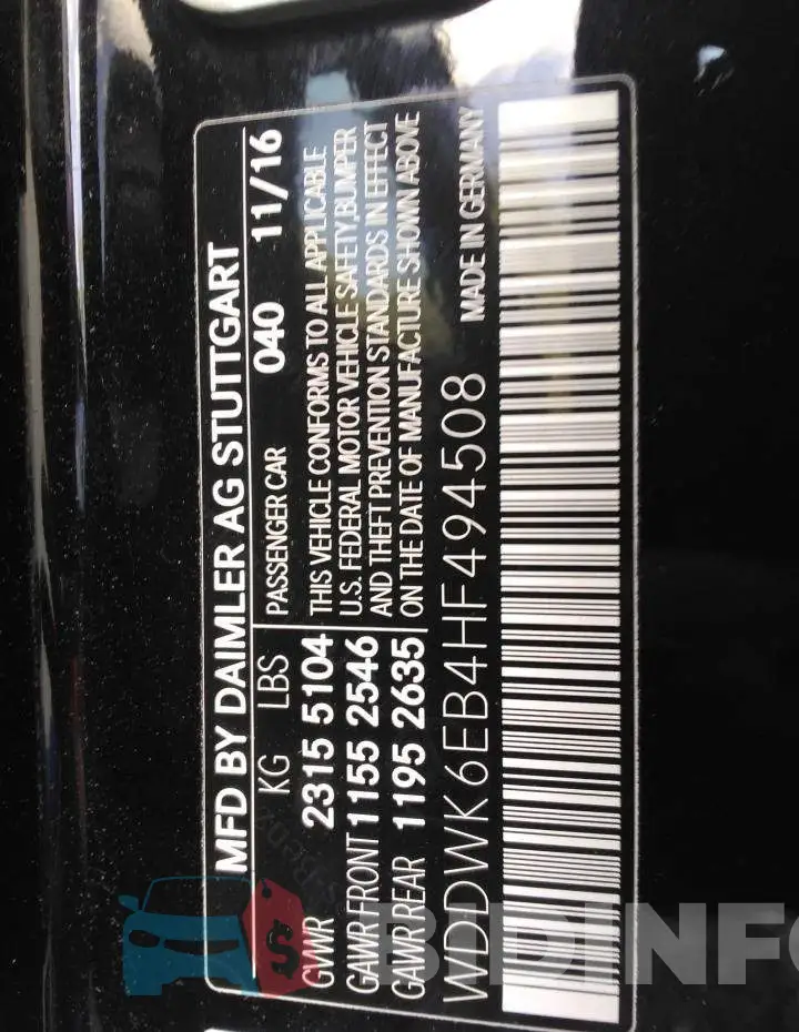 WDDWK6EB4HF494508 Photo# 14