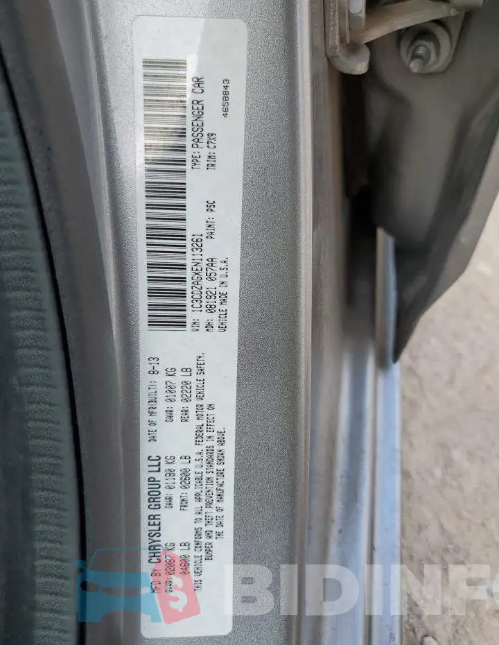 1C3CDZAGXEN113261 Photo# 12
