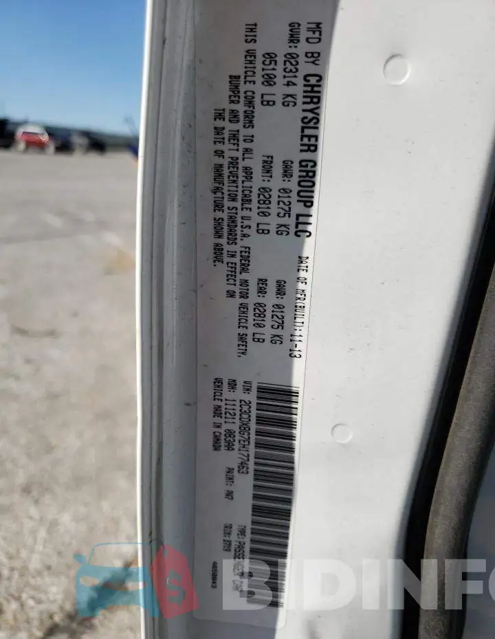 2C3CDXBG7EH177463 Photo# 13