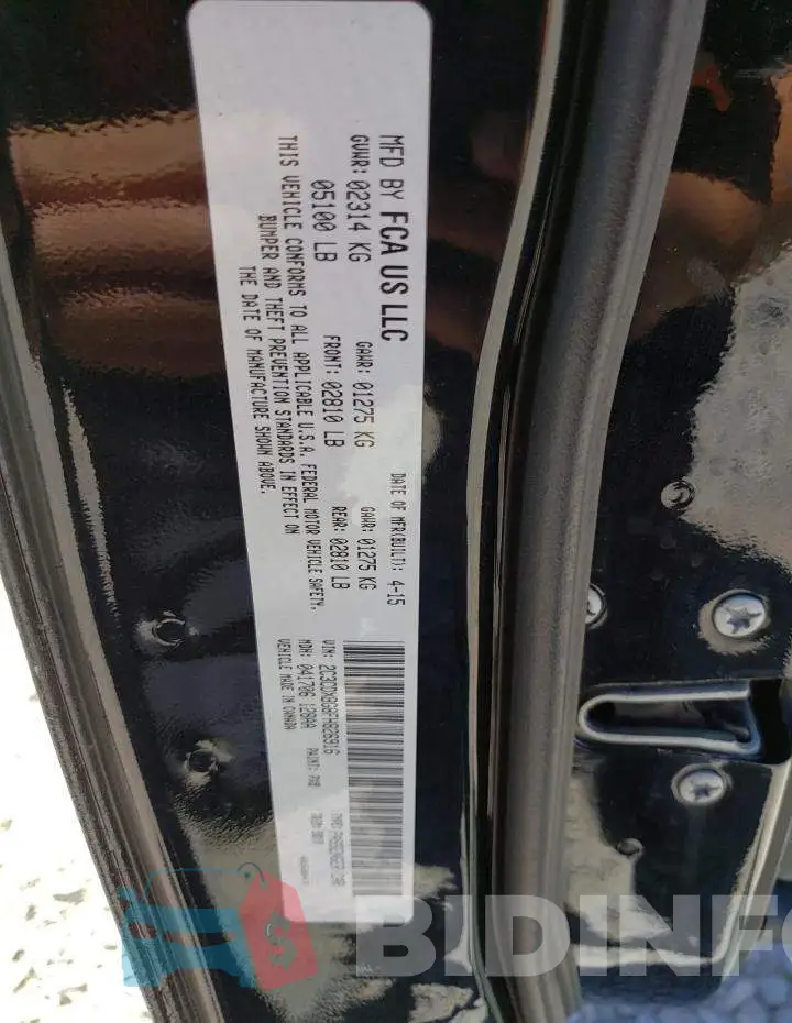 2C3CDXBG8FH826916 Photo# 12