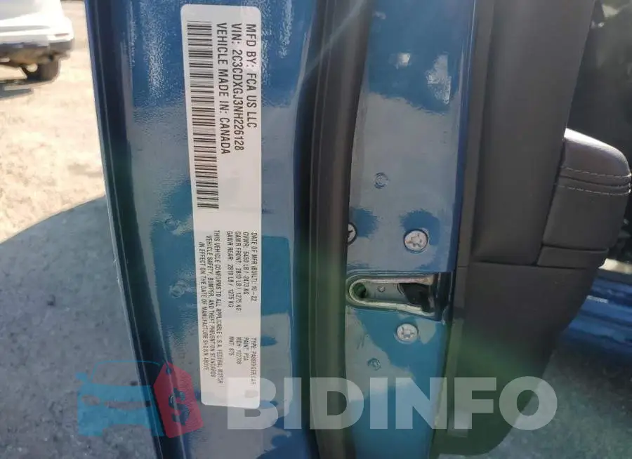 2C3CDXGJ3NH226128 Photo# 12