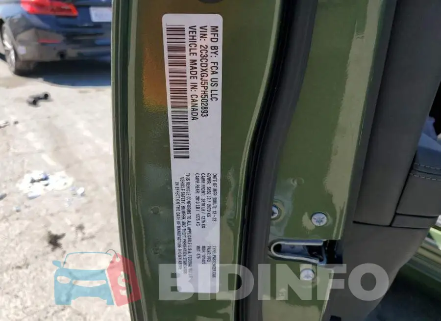 2C3CDXGJ5PH502893 Photo# 13