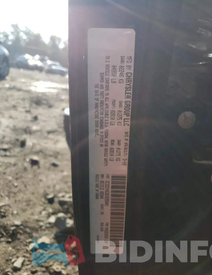 2C3CDYAG3EH295002 Photo# 12
