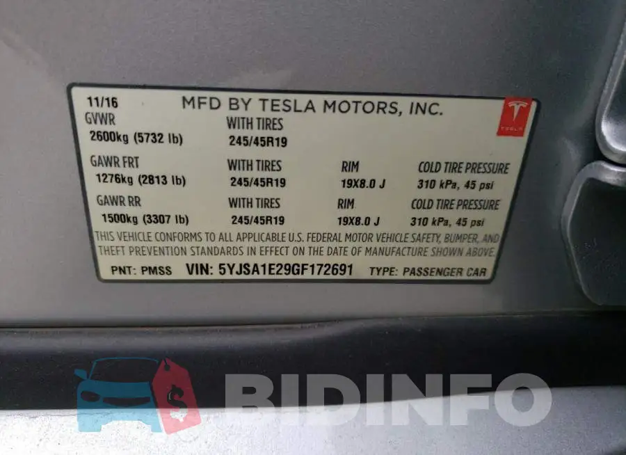 5YJSA1E29GF172691 Photo# 12