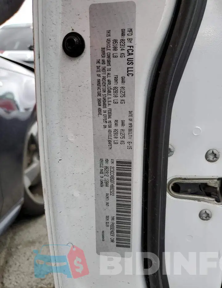 2C3CCABG6FH882322 Photo# 12