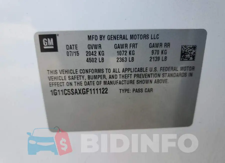1G11C5SAXGF111122 Photo# 12