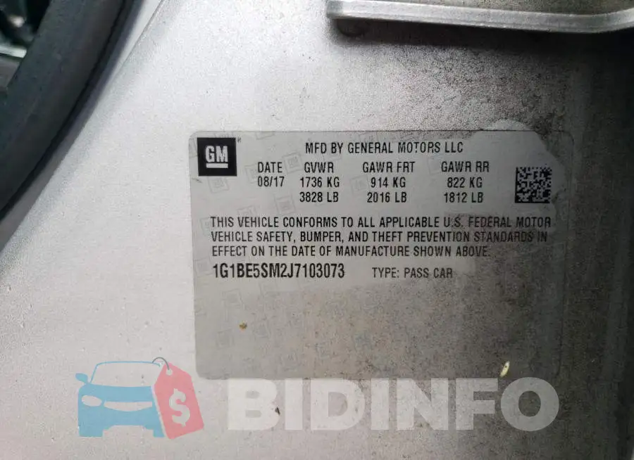 1G1BE5SM2J7103073 Photo# 12