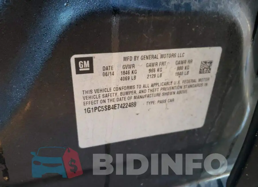 1G1PC5SB4E7422488 Photo# 12