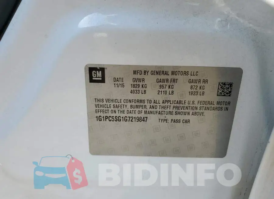 1G1PC5SG1G7219847 Photo# 12