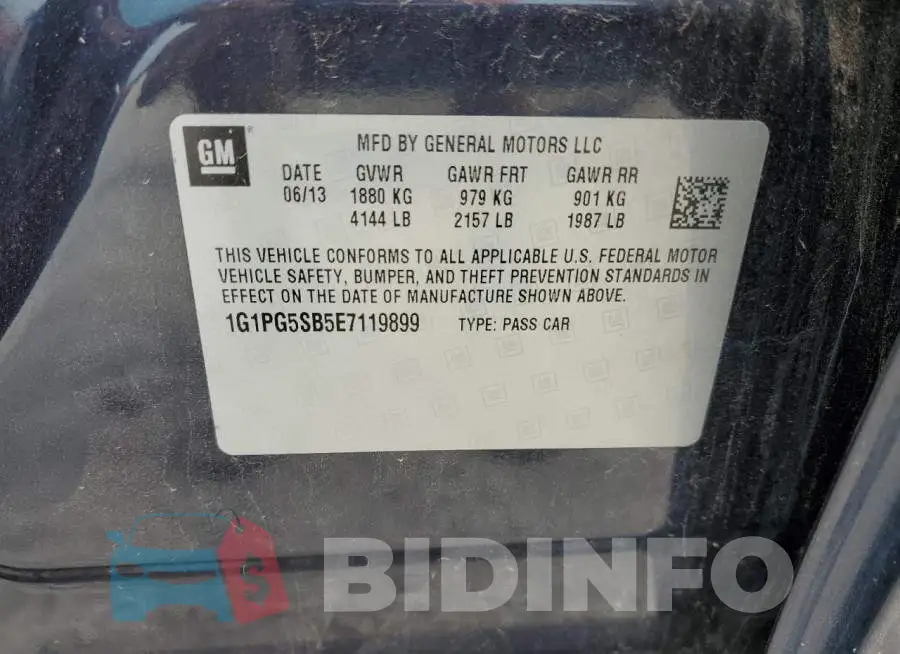 1G1PG5SB5E7119899 Photo# 13