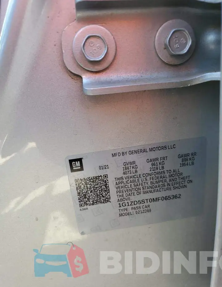 1G1ZD5ST0MF065362 Photo# 12
